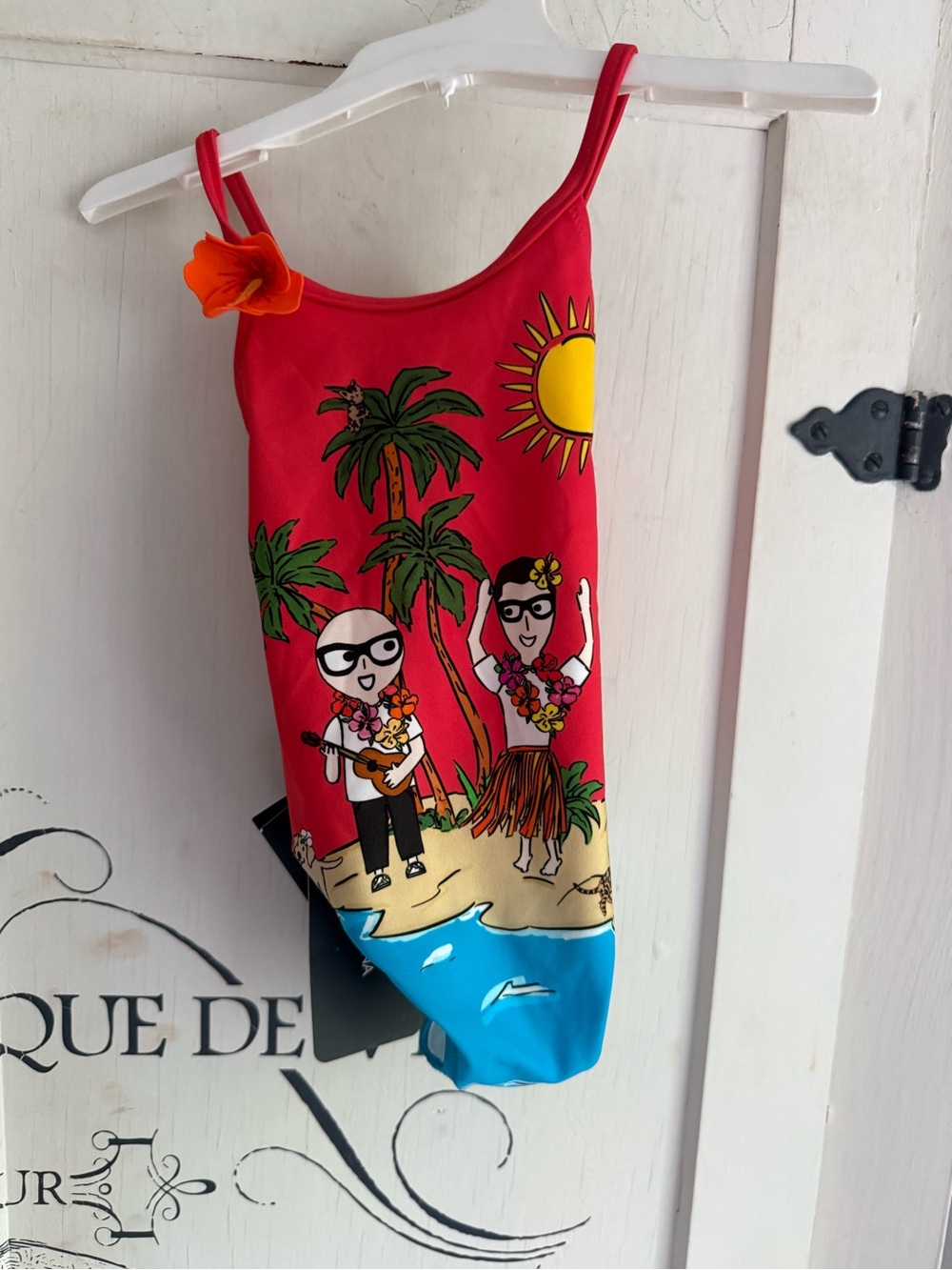 NWT Guaranteed Authentic Dolce & Gabbana “Hawaii” themed One-Piece Swimsuit